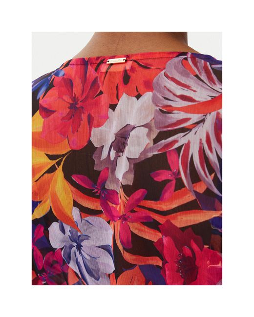 Selmark Orange Strandkleid Bl596 Relaxed Fit