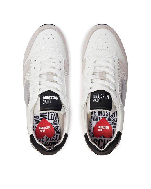 Love Moschino White Sneakers Ja15493G0Iiq610A Weiß
