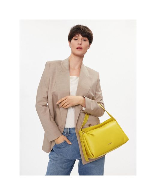 Calvin Klein Yellow Handtasche gracie shoulder bag k60k611661 acacia laf