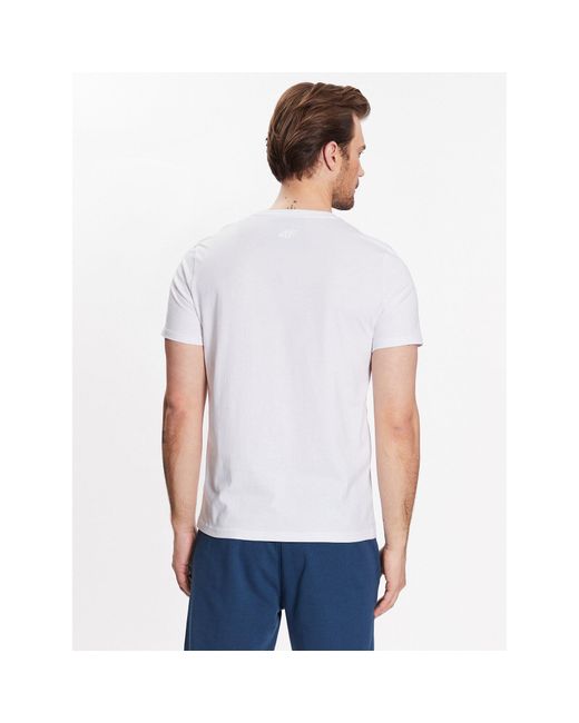 4F T-Shirt Ss23Ttshm363 Weiß Regular Fit in White für Herren