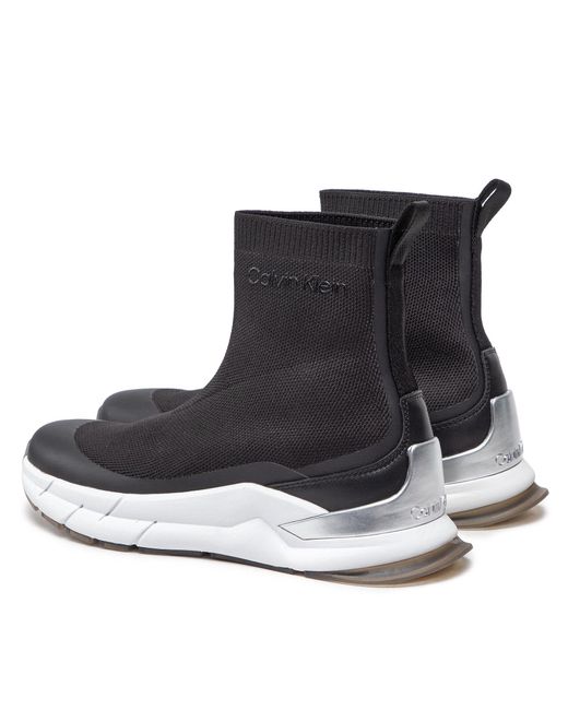 Calvin Klein Sneakers sock boot - knit hw0hw01177 ck black bax