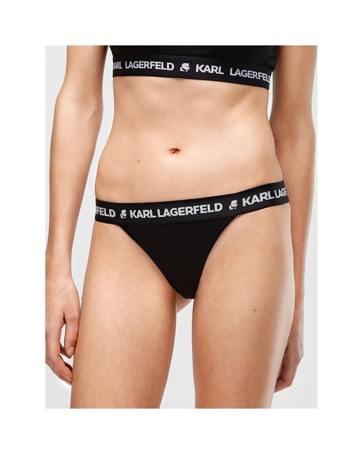 Karl Lagerfeld Black 2Er-Set Brazilian Damenslips 225W2141