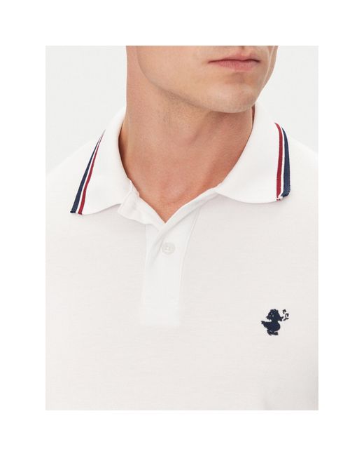 Save The Duck Poloshirt Dr0136M Bate20 Regular Fit in White für Herren