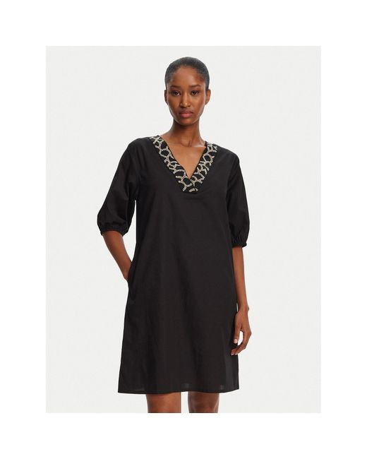 Selmark Black Sommerkleid Bn198 Relaxed Fit