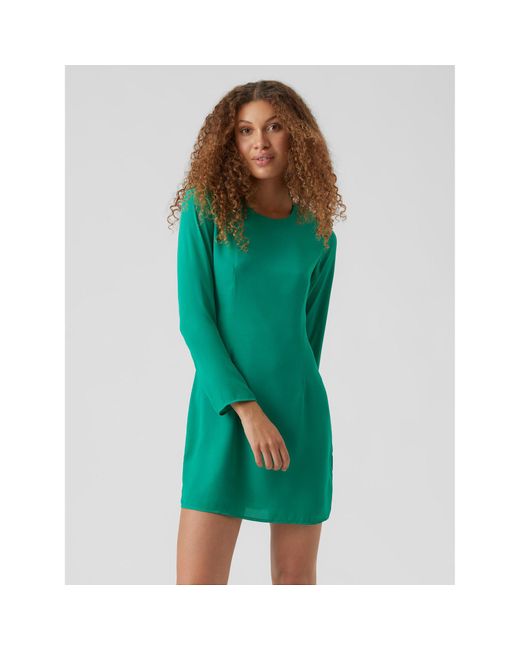 Vero Moda Green Kleid Für Den Alltag Kimmi 10276069 Grün Regular Fit