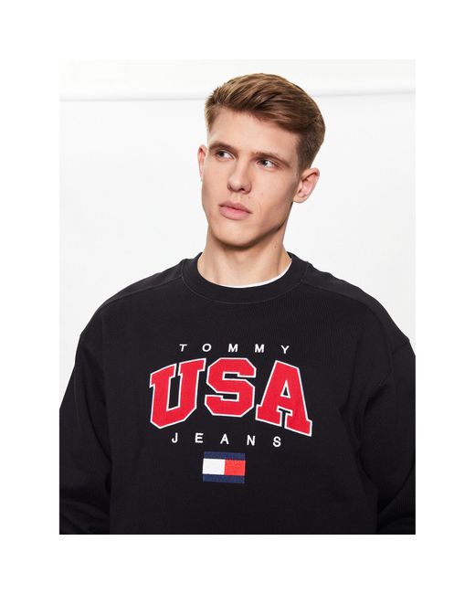 Tommy Hilfiger Sweatshirt Boxy Modern Dm0Dm16362 Regular Fit in Black für Herren