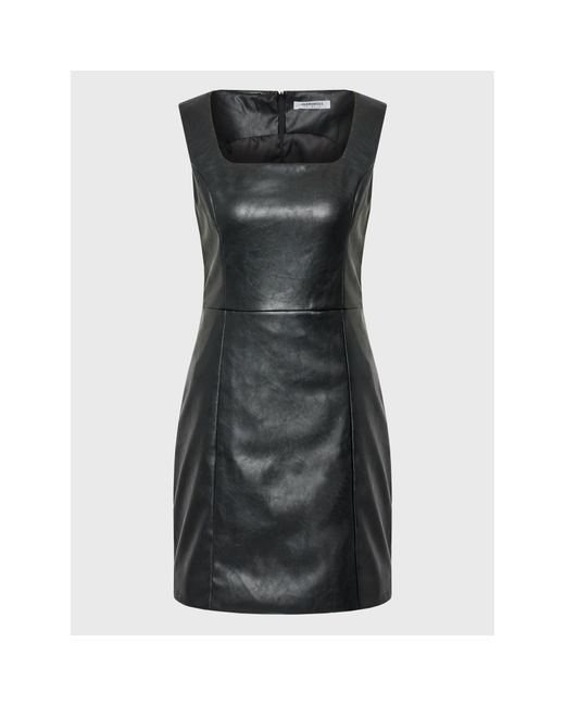 Glamorous Black Kleid Aus Kunstleder Tm0685 Regular Fit