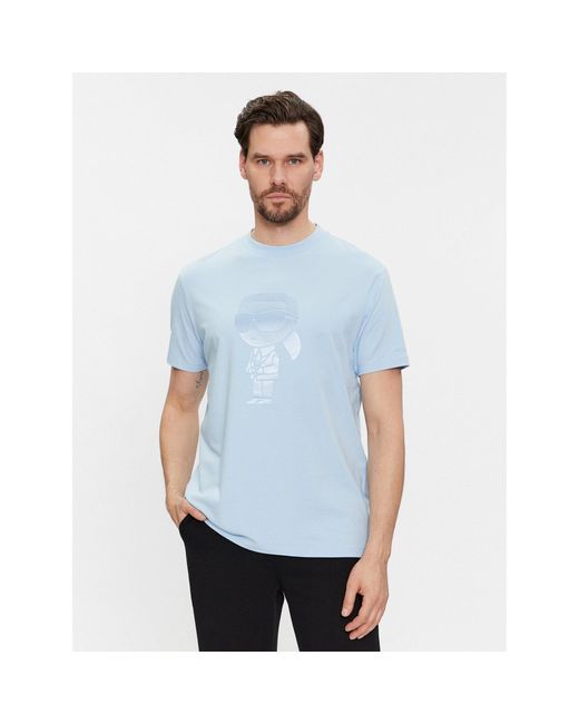 Karl Lagerfeld T-Shirt 755400 541221 Regular Fit in Blue für Herren