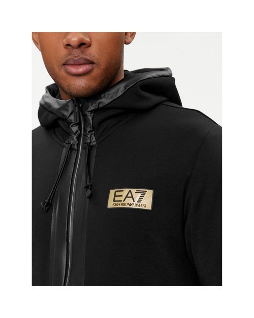 EA7 Sweatshirt 3Dpm10 Pjuzz 1200 Regular Fit in Black für Herren