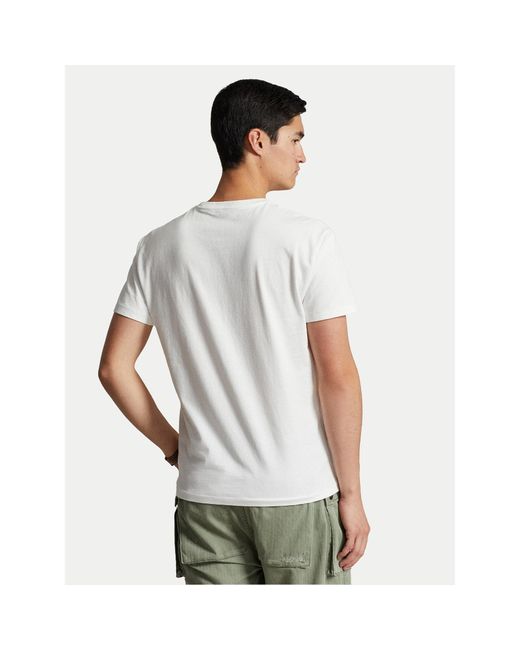 Polo Ralph Lauren T-Shirt 710934774001 Weiß Classic Fit in White für Herren