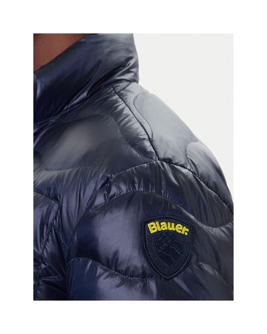 Blauer Daunenjacke 25Wbluc03075 Regular Fit in Blue für Herren