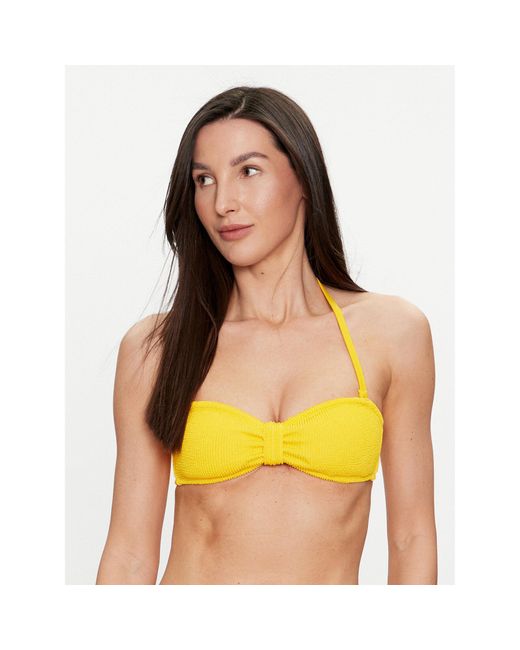 Hunkemöller Yellow Bikini-Oberteil Crinkle 205678