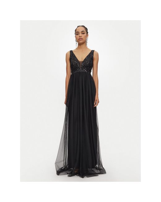 Rinascimento Black Abendkleid Cfc0120052003 Regular Fit
