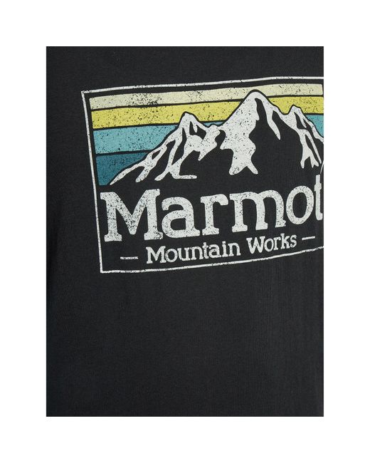 Marmot T-Shirt Mmw Gradient M14823 Regular Fit in Black für Herren