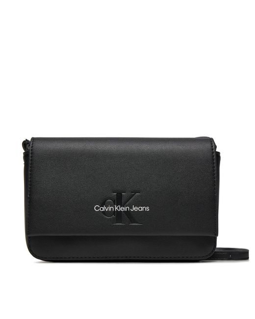 Calvin Klein Black Handtasche Sculpted Ew Flap K60K612375