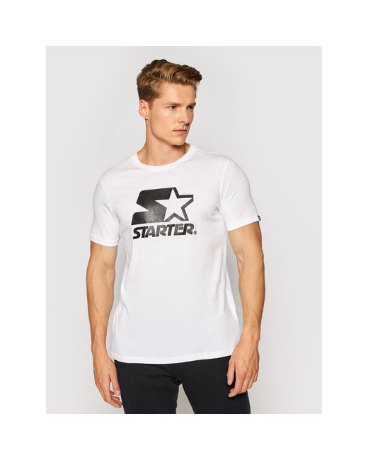 Starter T-Shirt Smg-008-Bd Weiß Regular Fit in White für Herren