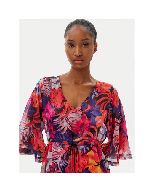 Selmark Orange Strandkleid Bl596 Relaxed Fit