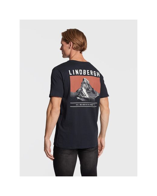 Lindbergh T-Shirt 30-420123 Regular Fit in Black für Herren