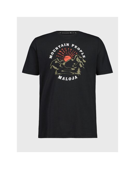 Maloja T-Shirt Kapfm. 35502-1-0817 Regular Fit in Black für Herren