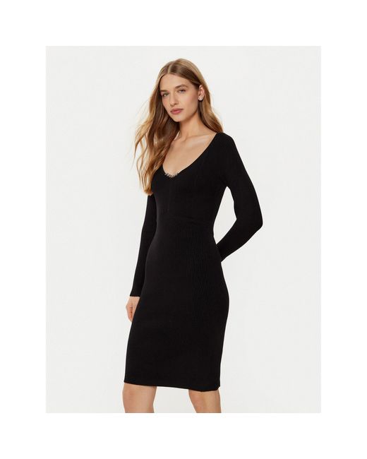Guess Blue Strickkleid W5Rk07 Z2Yj2 Regular Fit