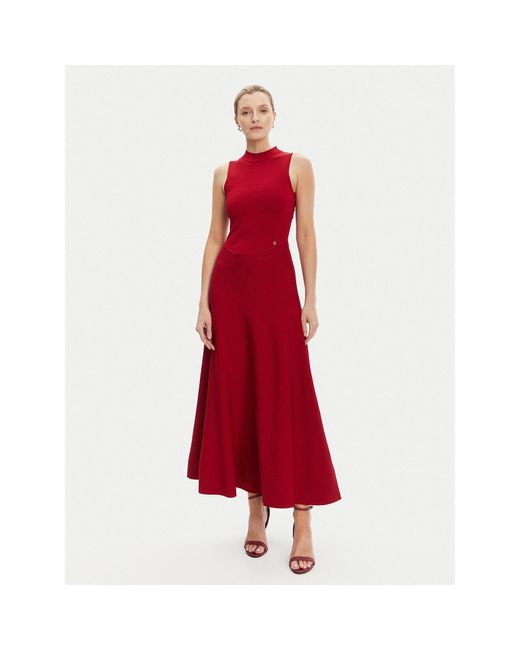 Guess Red Strickkleid W5Yk0S Z0241 Regular Fit