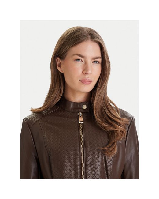 Guess Brown Jacke Aus Kunstleder W6Rl52 Wl850 Regular Fit