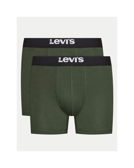 Levi's Levi' 2Er-Set Boxershorts Solid 37149-0808 Grün in Green für Herren
