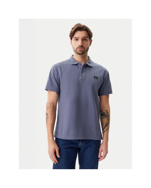 Calvin Klein Poloshirt J30J327040 Regular Fit in Blue für Herren