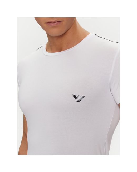 Emporio Armani T-Shirt 111035 4R523 00010 Weiß Slim Fit in White für Herren