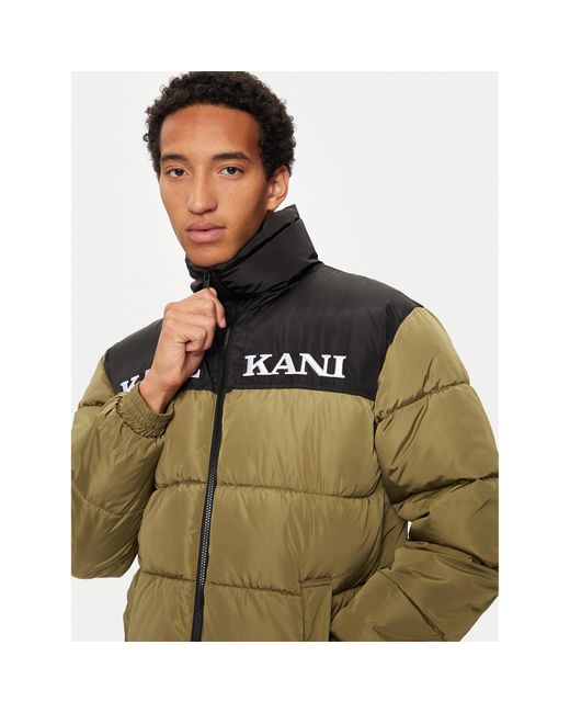 Karlkani Winterjacke Retro Essential 60760012 Regular Fit in Green für Herren