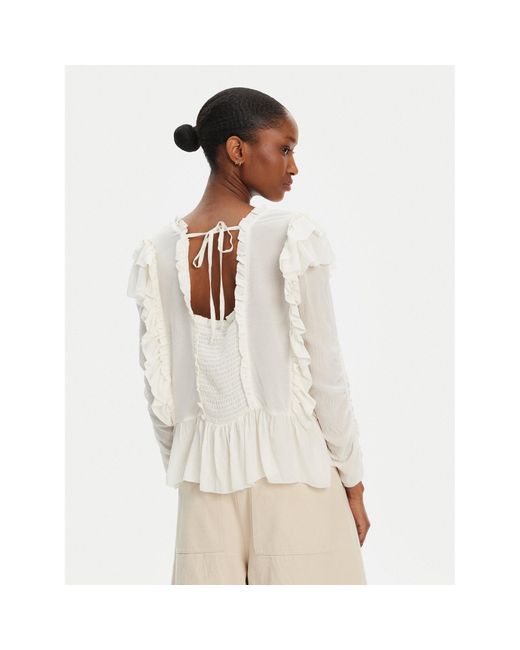 Munthe White Bluse Crisp 252100225231 Regular Fit