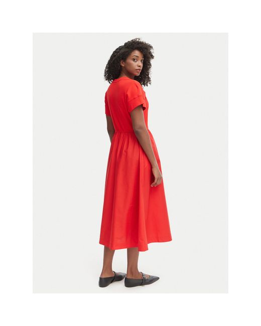 Tommy Hilfiger Red Kleid Für Den Alltag Ww0Ww51148 Regular Fit