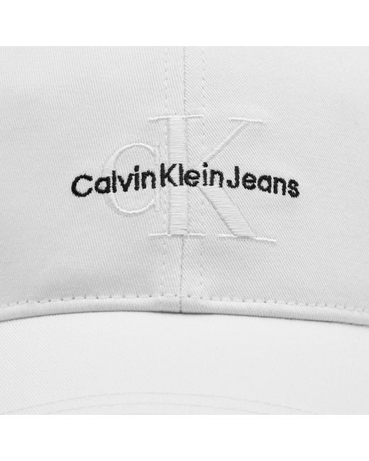 Calvin Klein Cap Monologo Embro K50K512180 Weiß in White für Herren