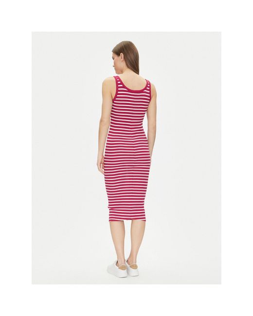 Tommy Hilfiger Red Kleid Für Den Alltag Essential Dw0Dw19447 Slim Fit