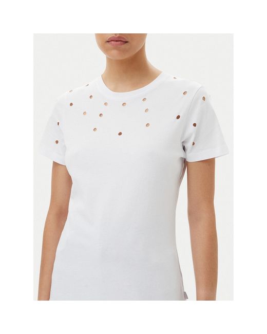 Silvian Heach White T-Shirt Gpp25070Ts Regular Fit