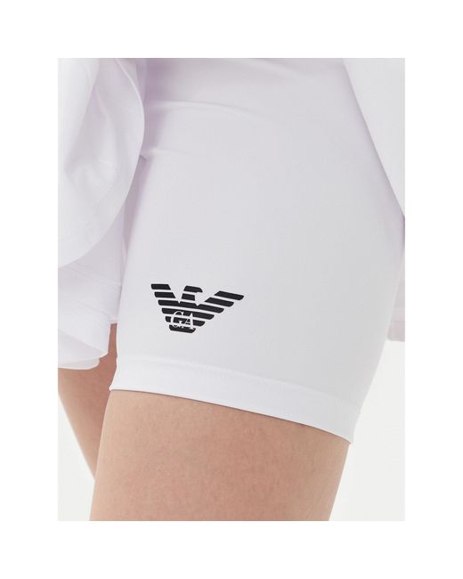 EA7 White Tenniskleid 7W000347 Af13282 U0002 Regular Fit