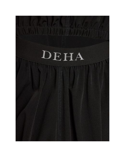 Deha Black Sommerkleid D02677 Regular Fit