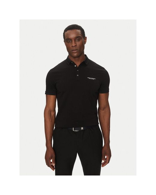 ARMANI EXCHANGE Poloshirt 8Nzf80 Z8H4Z 1200 Regular Fit in Black für Herren