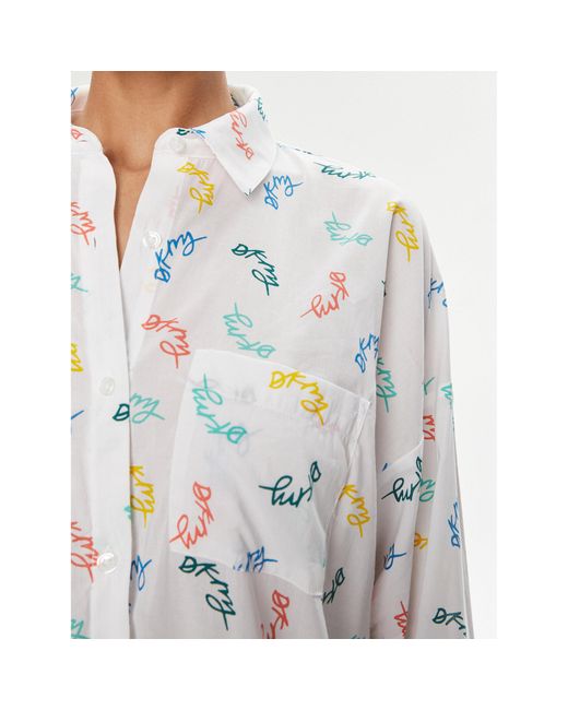 DKNY White Nachthemd Yi30008