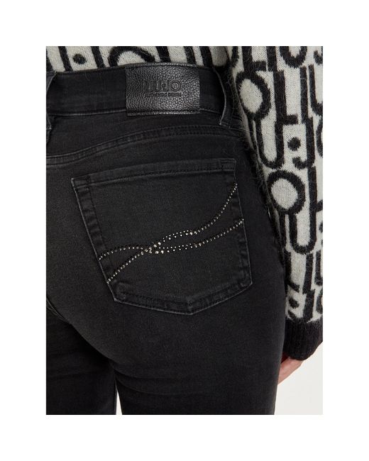 Liu Jo Black Jeans Uf4061 Ds615 Bottom Up Fit