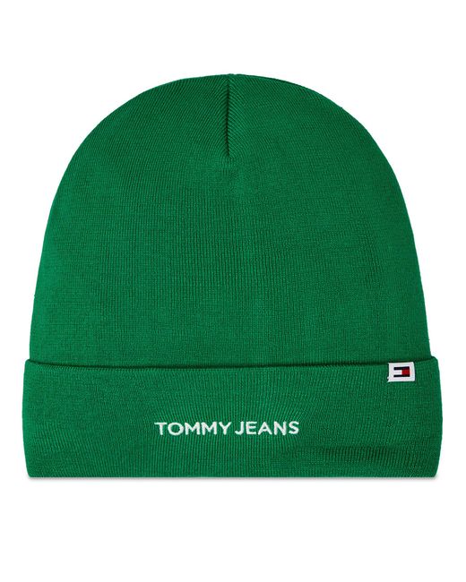 Tommy Hilfiger Green Mütze Tjw Linear Logo Beanie Aw0Aw15843 Grün