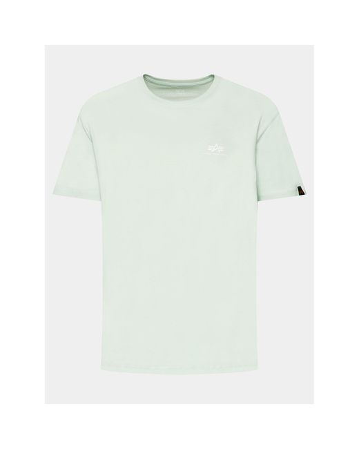 Alpha Industries T-Shirt Basic T Small 188505 Grün Regular Fit in Green für Herren