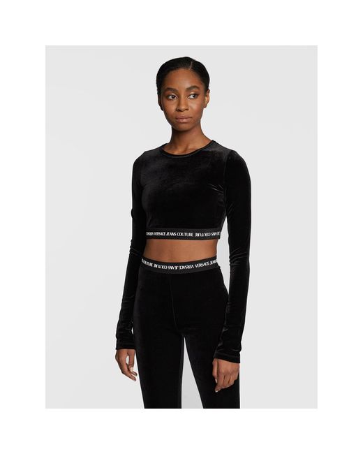 Versace Black Bluse 73Hah218 Slim Fit