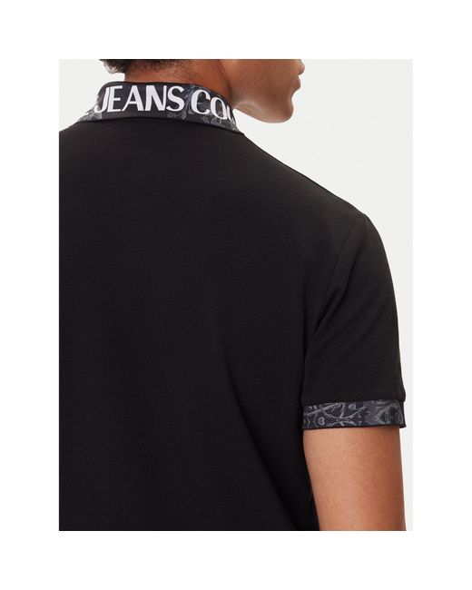 Versace Jeans Couture Poloshirt 79Gagt03 Cj01T Regular Fit in Black für Herren