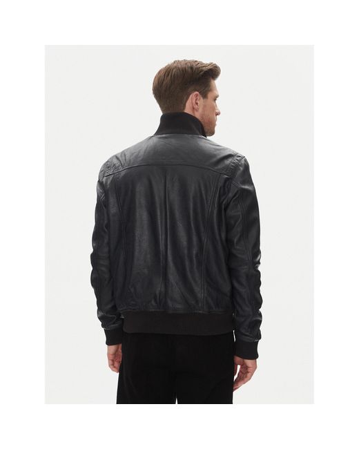 Serge Pariente Lederjacke Soul Regular Fit in Black für Herren