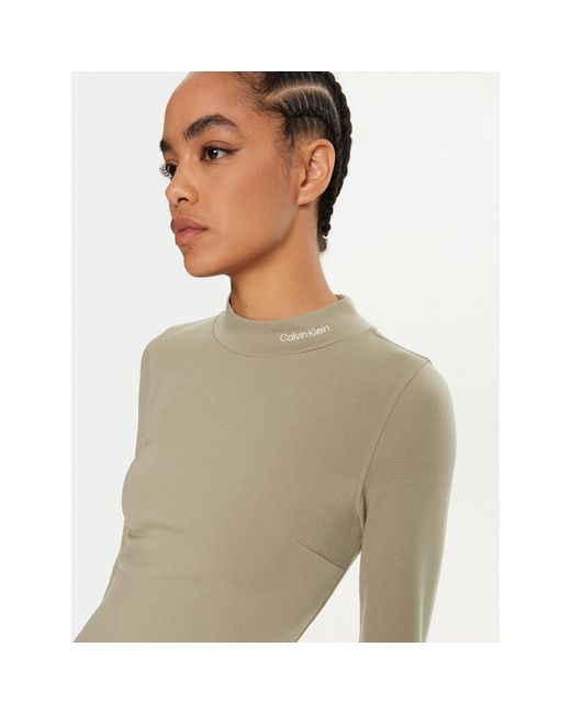 Calvin Klein Brown Kleid Für Den Alltag J20J225395 Regular Fit