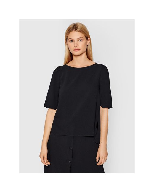 Marella Black Bluse Vanessa 31160213 Relaxed Fit