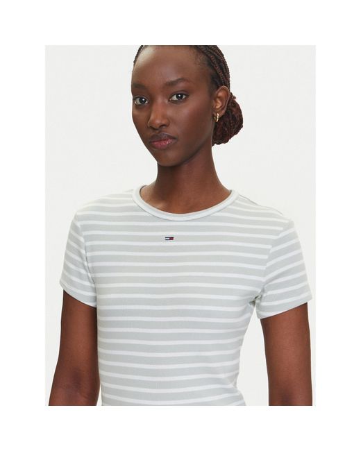 Tommy Hilfiger White T-Shirt Essential Dw0Dw17383 Slim Fit