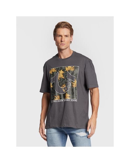 True Religion T-Shirt 106299 Regular Fit in Gray für Herren