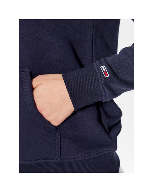 Tommy Hilfiger Blue Sweatshirt Serif Linear Dw0Dw15649 Regular Fit